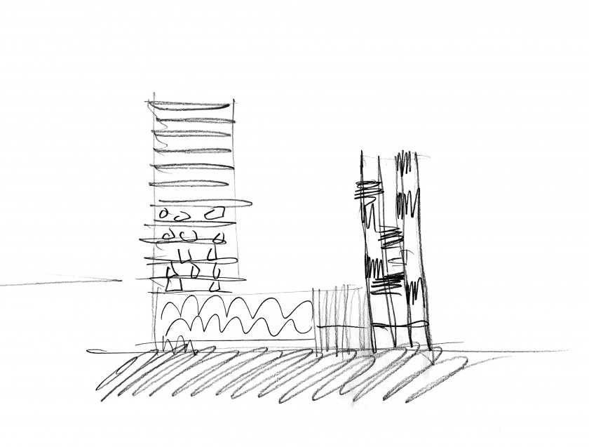 The Ensemble, Amsterdam. Concept Sketch